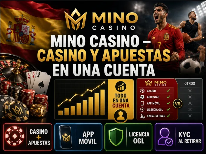 Mino Casino — Casino y apuestas en una cuenta